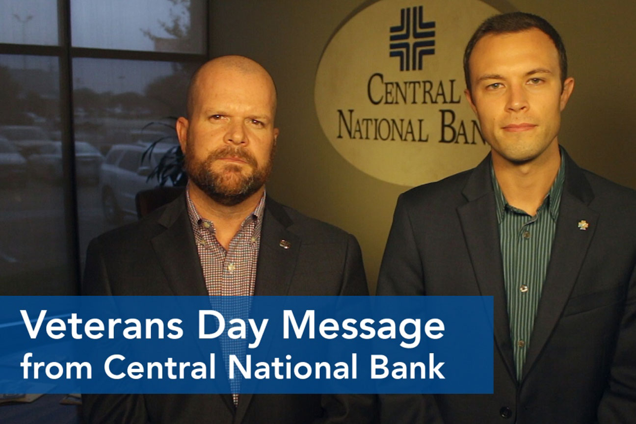 Veterans Day Message from Central National Bank